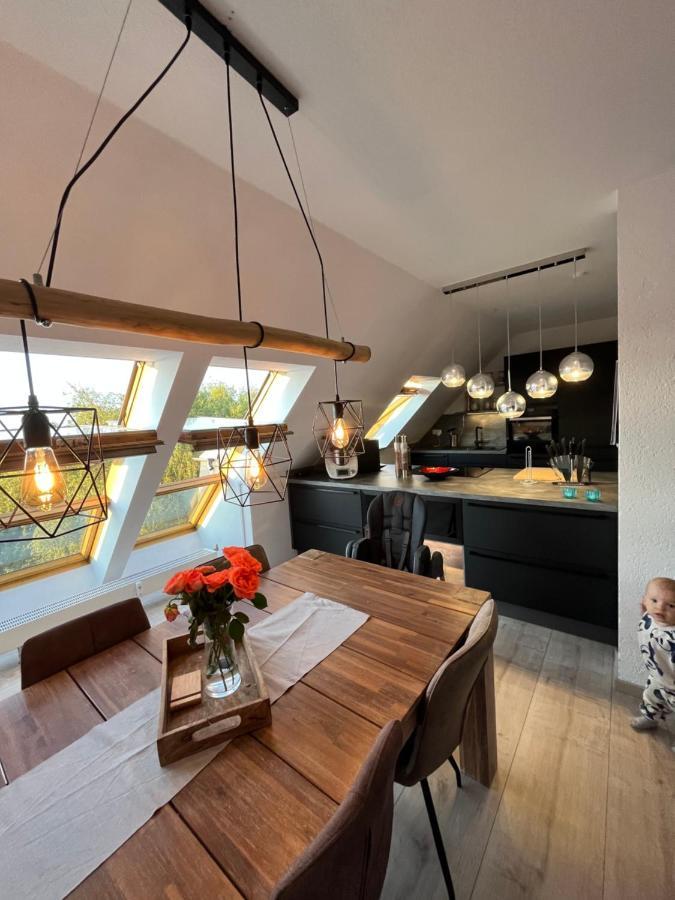 105 QM neues klimatisiertes Appartment für Familien Chemnitz Exterior foto